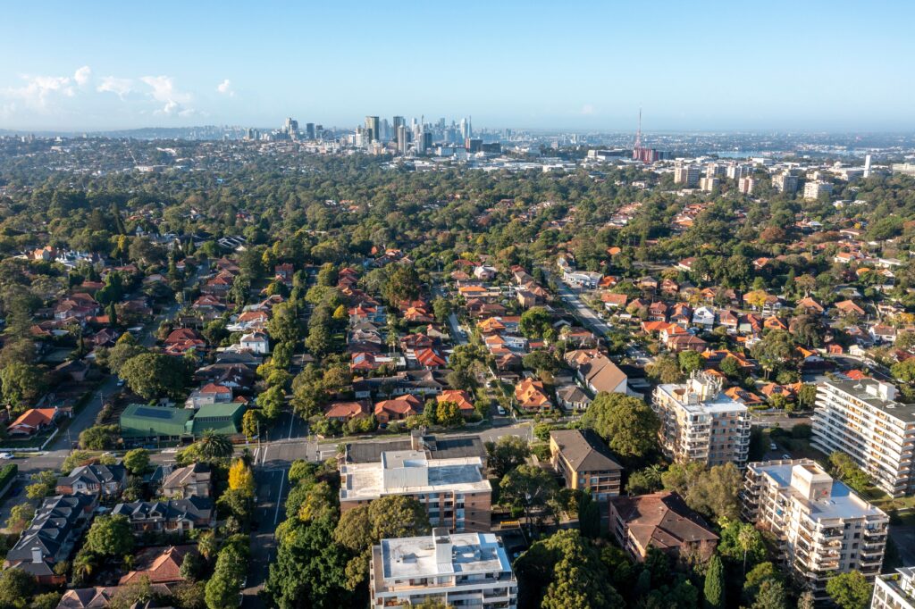 The NSW northern sydney suburb of Chatswood
